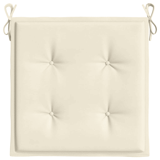 Almofadões p cadeiras jardim - Almofadas de exterior 2pcs 40x40x3 cm oxford cor creme