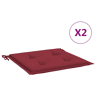 Almofadões p cadeiras jardim - Almofadas de exterior 2pcs tecido oxford vermelho tinto