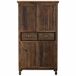 Armario de madera, 4 puertas y 2 cajones Armario de madera, 4 puertas y 2 cajones Marrón