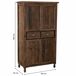 Armario de madera, 4 puertas y 2 cajones Armario de madera, 4 puertas y 2 cajones Marrón
