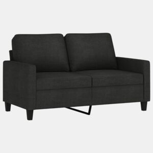 Sofá de 2 lugares - Sofá fixo tecido 120 cm preto