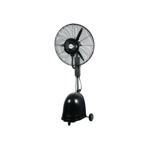 Nebulizador industrial com 3 velocidades, temporizador e a opção para ajustar o volume de pulverização. A sua cabeça é oscilante e feita de metal. Tem um alcance de até 10m, tanque de 49 L e 3 lâminas de alumínio.