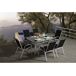 Conjunto De Jardín Mesa + 8 sillas de Textileno Conjunto De Jardín Mesa + 8 sillas de Textileno Negro