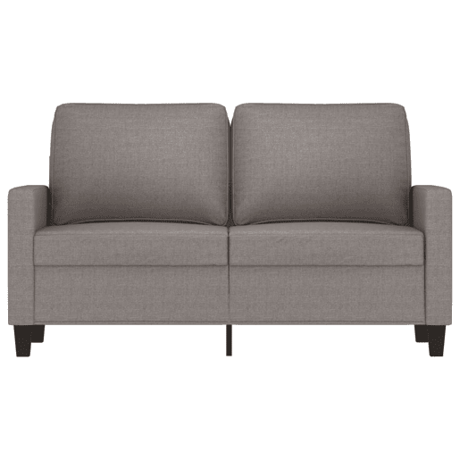 Sofá de 2 lugares - Sofá fixo tecido 120 cm cinzento-acastanhado
