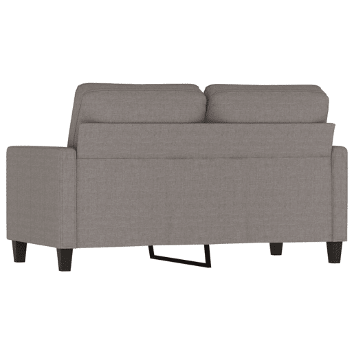 Sofá de 2 lugares - Sofá fixo tecido 120 cm cinzento-acastanhado