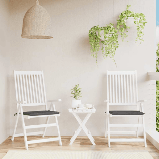 Almofadões p cadeiras jardim - Almofadas de exterior 2pcs 40x40x3 cm oxford antracite Almofadões p cadeiras jardim - Almofadas de exterior 2pcs 40x40x3 cm oxford antracite