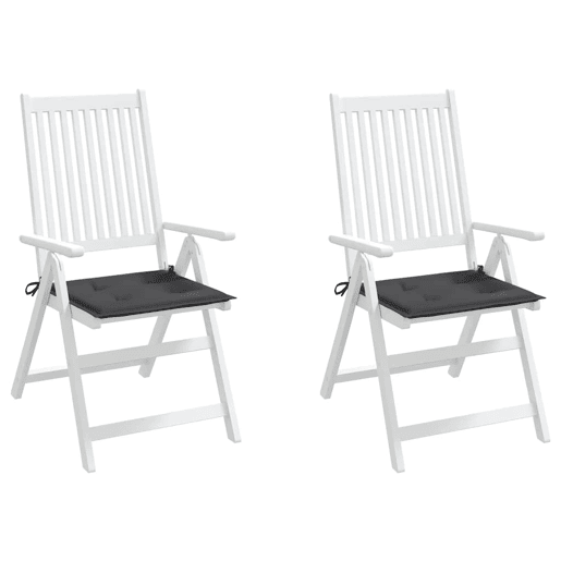 Almofadões p cadeiras jardim - Almofadas de exterior 2pcs 40x40x3 cm oxford antracite Almofadões p cadeiras jardim - Almofadas de exterior 2pcs 40x40x3 cm oxford antracite