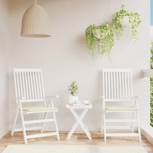 Almofadões p cadeiras de jardim - Almofadas de exterior 2 pcs tecido oxford creme Almofadões p cadeiras de jardim - Almofadas de exterior 2 pcs tecido oxford creme