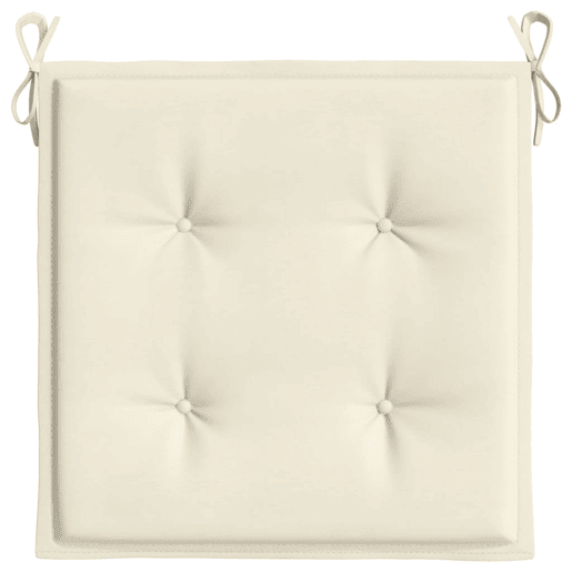 Almofadões p cadeiras de jardim - Almofadas de exterior 2 pcs tecido oxford creme Almofadões p cadeiras de jardim - Almofadas de exterior 2 pcs tecido oxford creme