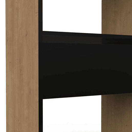 Guarda-roupa extensível com 2 barras de suspensão, prateleiras e gaveta 187x168x50 cm Guarda-roupa extensível com 2 barras de suspensão, prateleiras e gaveta 187x168x50 cm