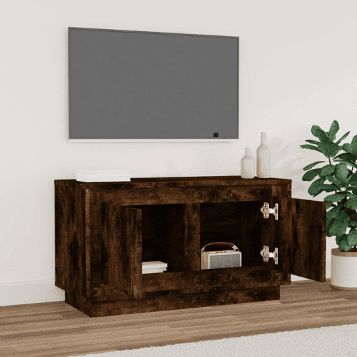 Móvel de TV - Modulo de TV - Armário de TV 80x35x45 cm derivados de madeira carvalho fumado