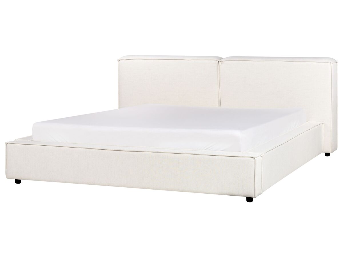 Beliani Cama Poliéster LINARDS 230x242 Crema