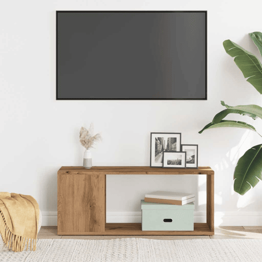 Móvel de TV - Modulo de TV - Armário de TV 80x24x32cm derivados de madeira carvalho artisiano