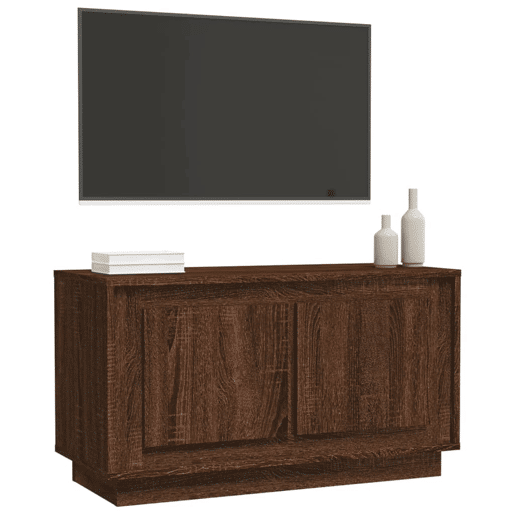 Móvel de TV - Modulo de TV - Armário de TV 80x35x45 cm derivados de madeira carvalho castanho