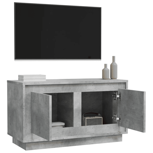 Móvel de TV - Modulo de TV - Armário de TV 80x35x45 cm derivados de madeira cinzento cimento