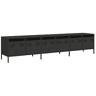 Móvel de TV - Modulo de TV - Armário de TV 202x39x43,5 cm aço laminado a frio preto