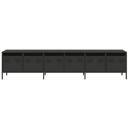Móvel de TV - Modulo de TV - Armário de TV 202x39x43,5 cm aço laminado a frio preto