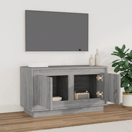 Móvel de TV - Modulo de TV - Armário de TV 80x35x45 cm derivados de madeira cinzento sonoma