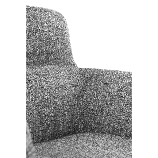 Pacote de 4 cadeirões estofados em tweed verde