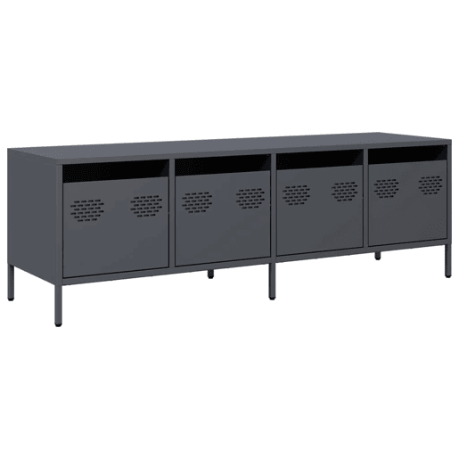 Móvel de TV - Modulo de TV - Armário de TV 135x39x43,5 cm aço laminado a frio antracite
