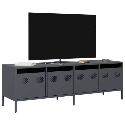Móvel de TV - Modulo de TV - Armário de TV 135x39x43,5 cm aço laminado a frio antracite