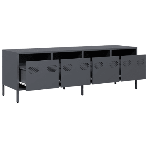 Móvel de TV - Modulo de TV - Armário de TV 135x39x43,5 cm aço laminado a frio antracite