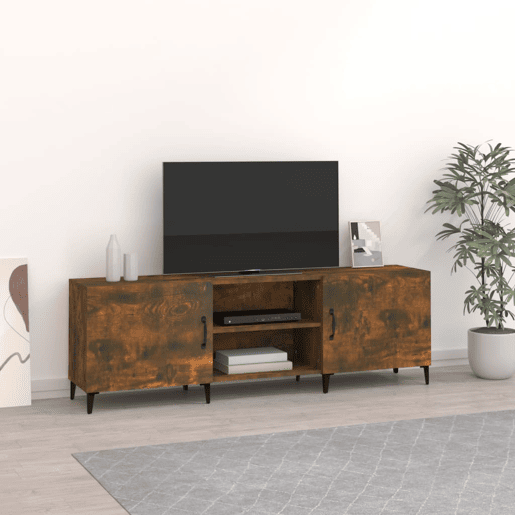 Móvel de TV - Modulo de TV - Armário de TV 150x30x50 cm derivados de madeira carvalho fumado