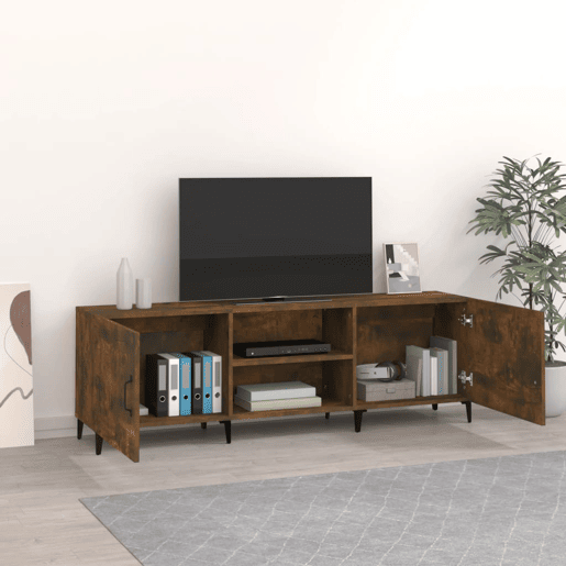 Móvel de TV - Modulo de TV - Armário de TV 150x30x50 cm derivados de madeira carvalho fumado