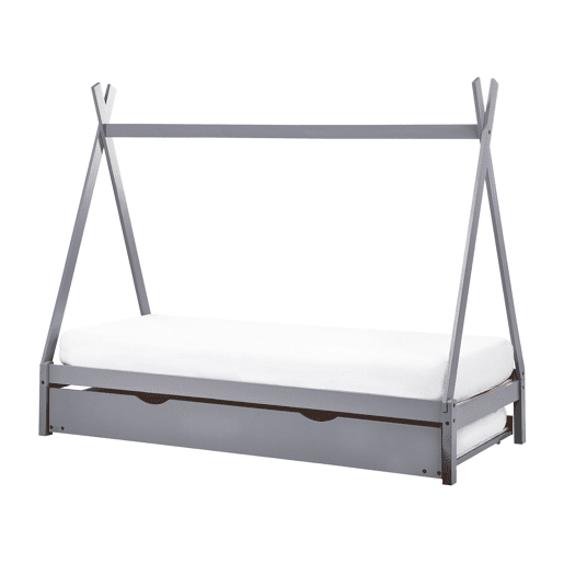 Cama gavetão infantil Pinho TALMONTIERS 90 x 200 cm Cinzento