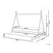 Beliani Cama nido infantil Madera de pino TALMONTIERS 99x209 Beliani Cama nido infantil Madera de pino TALMONTIERS 99x209 Gris