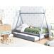 Beliani Cama nido infantil Madera de pino TALMONTIERS 99x209 Beliani Cama nido infantil Madera de pino TALMONTIERS 99x209 Gris