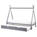 Beliani Cama nido infantil Madera de pino TALMONTIERS 99x209 Beliani Cama nido infantil Madera de pino TALMONTIERS 99x209 Gris