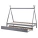 Beliani Cama nido infantil Madera de pino TALMONTIERS 99x209 Beliani Cama nido infantil Madera de pino TALMONTIERS 99x209 Gris