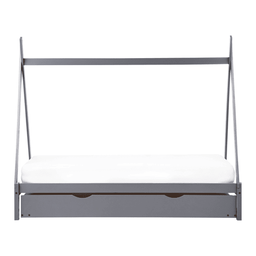 Cama gavetão infantil Pinho TALMONTIERS 90 x 200 cm Cinzento