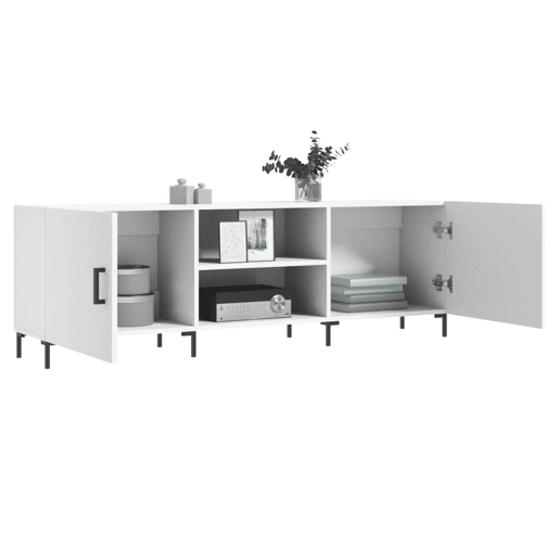 Móvel para TV - Móvel de TV - Armário de TV 150x30x50 cm derivados de madeira branco