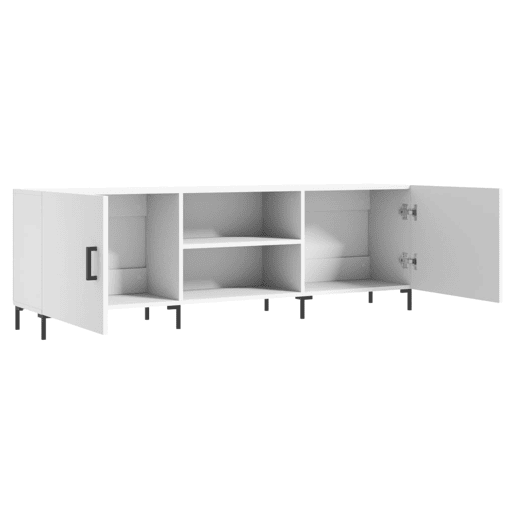 Móvel para TV - Móvel de TV - Armário de TV 150x30x50 cm derivados de madeira branco