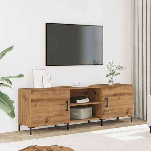 Móvel de TV - Modulo de TV - Armário de TV 150x30x50cm derivados de madeira carvalho artisiano
