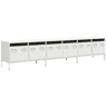 Móvel de TV - Modulo de TV - Armário de TV 202x39x43,5 cm aço laminado a frio branco