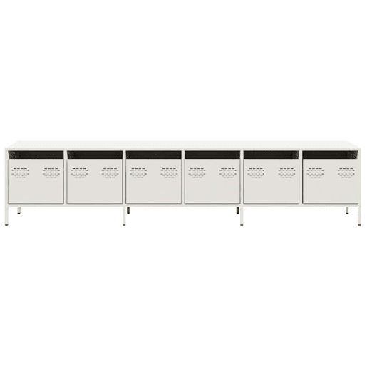 Móvel de TV - Modulo de TV - Armário de TV 202x39x43,5 cm aço laminado a frio branco
