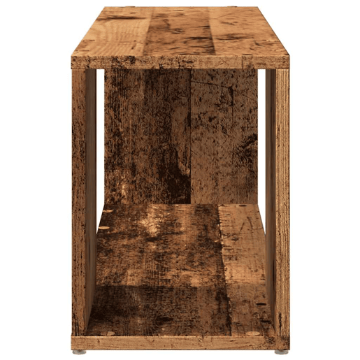 Móvel de TV - Modulo de TV - Armário de TV 80x24x32cm derivados de madeira cor madeira velha