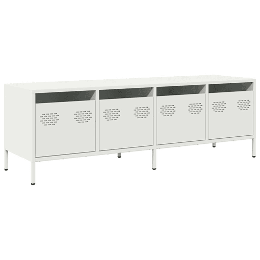 Móvel de TV - Modulo de TV - Armário de TV 135x39x43,5 cm aço laminado a frio branco