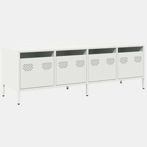 Móvel de TV - Modulo de TV - Armário de TV 135x39x43,5 cm aço laminado a frio branco