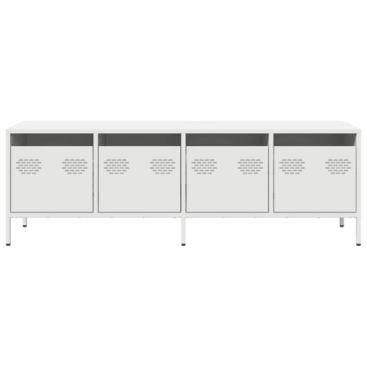 Móvel de TV - Modulo de TV - Armário de TV 135x39x43,5 cm aço laminado a frio branco