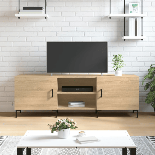 Móvel de TV - Modulo de TV - Armário de TV 150x30x50 cm derivados de madeira carvalho sonoma