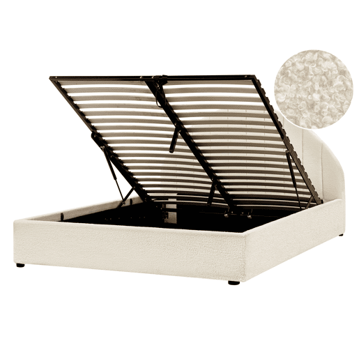 Beliani Cama baú Bouclé CHADENET