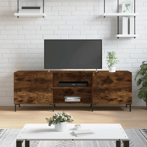 Móvel de TV - Modulo de TV - Armário de TV 150x30x50 cm derivados de madeira carvalho fumado