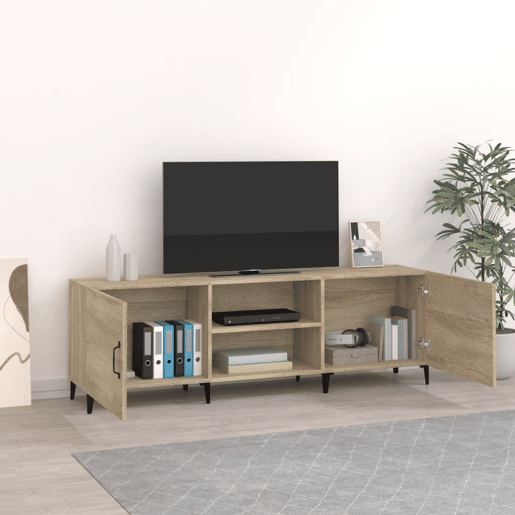 Móvel de TV - Modulo de TV - Armário de TV 150x30x50 cm derivados de madeira carvalho sonoma Móvel de TV - Modulo de TV - Armário de TV 150x30x50 cm derivados de madeira carvalho sonoma