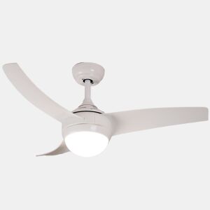 DUPI Ventilador de teto LED RGB COSMOS | Motor DC silencioso | Função verão e inverno | 6 velocidades | ProgramÔvel | Lâminas retrÔteis | Controle remoto | Branco