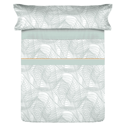 Conjunto de lençóis de microfibra Summer Infint Aqua para cama 150cm Donegal Collections