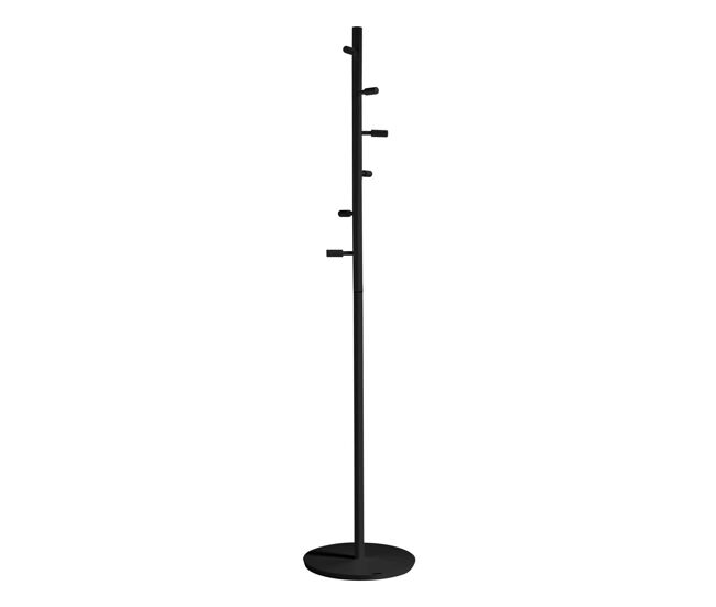 Perchero moderno mod. 401 herrajes cromo satinado lacado 185x35x35 cm
